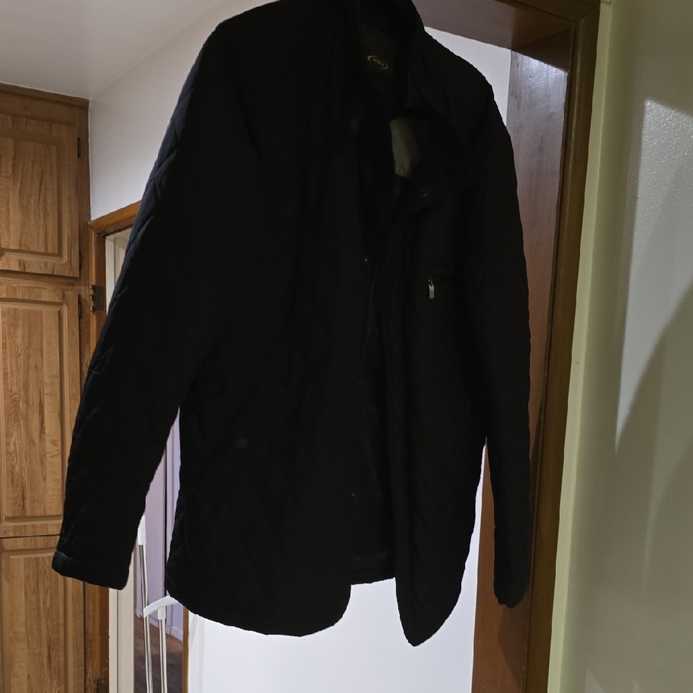 Men's Black Quilted Jacket
